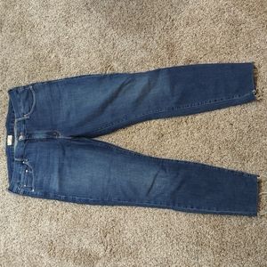 Mother Looker ankle fray jeans